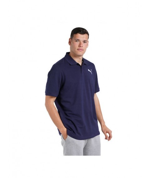 Puma Essentials Ανδρική Μπλούζα Polo Κοντομάνικη Μπλέ 586674-76