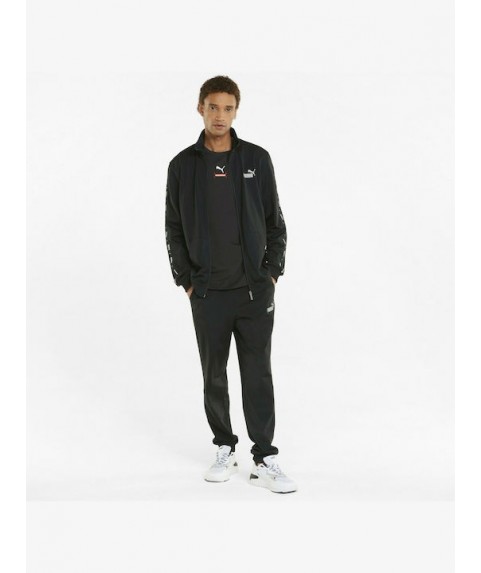 Puma Tape Poly Παντελόνι Φόρμας με Λάστιχο Μαύρο 847420-01