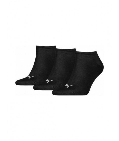 Puma Unisex Sneaker Κάλτσες 3 Ζεύγοι Μαύρες 906807-01