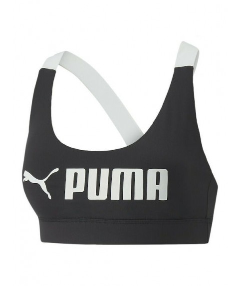 Puma Γυναικείο Αθλητικό Μπουστάκι Μαύρο με Ελαφριά Ενίσχυση 522192-01