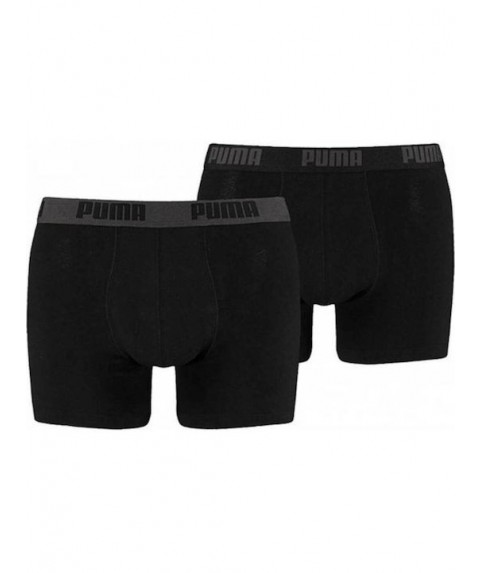 Puma Basic Ανδρικά Μποξεράκια Μαύρα 2Pack 521015001 230 050