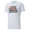 Performance Slogan Cat Training Tee Men White 522491-02