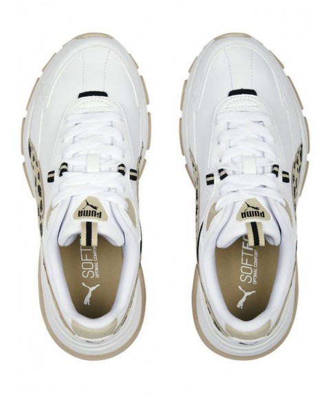 Puma Cassia Via Γυναικεία Chunky Sneakers Λευκά 391945-01