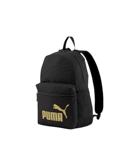 Puma Phase Γυναικείο Υφασμάτινο Σακίδιο Πλάτης Μαύρο Χρυσό 075487-49