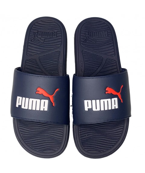 Puma Popcat 20 Injex Unisex Slides Ανδρική Παντόφλα Μπλε Σκούρο 389113 04