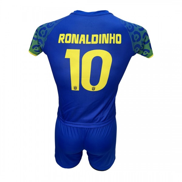 Παιδικό Σετ Ποδοσφαίρου Εθνική Βραζιλίας RONALDINHO Μπλε/Μπλε 290825-22