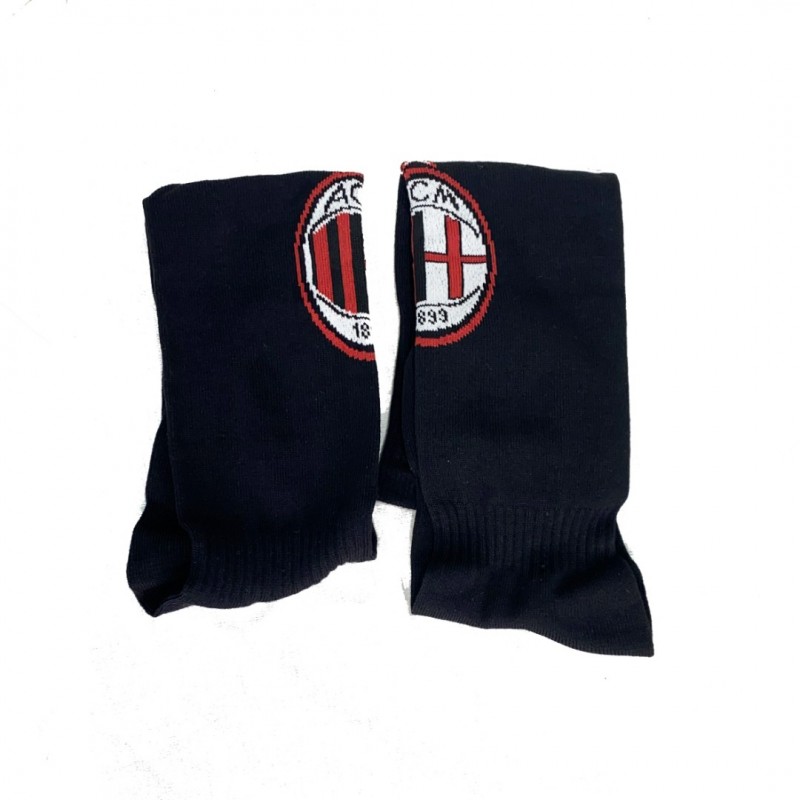 Παιδικές Κάλτσες Ποδοσφαίρου Milan One Size Μαύρες 2024-15