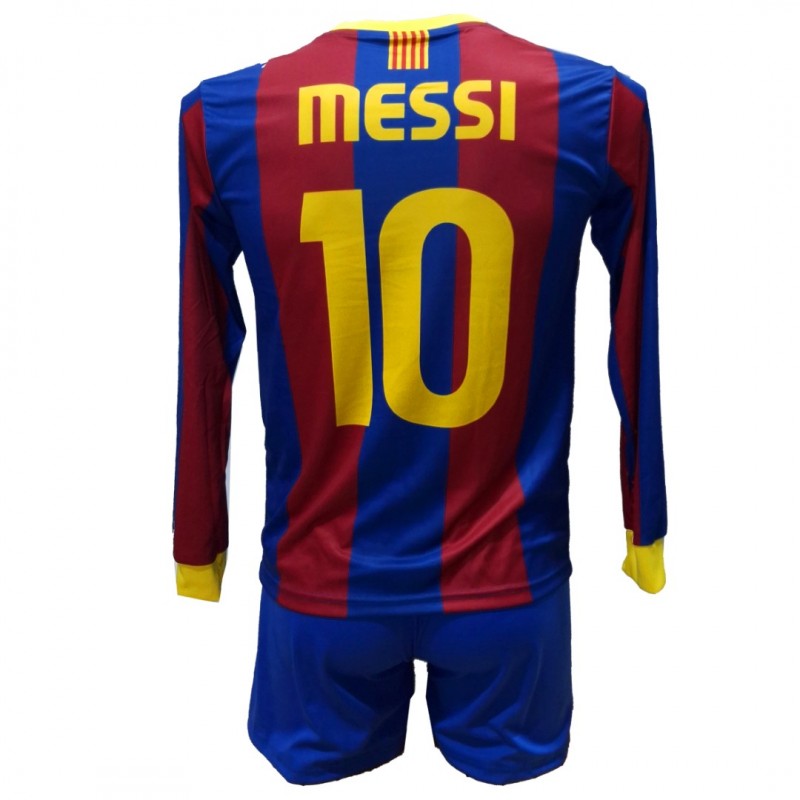 Παιδικό Σετ ποδοσφαίρου Barcelona Messi Retro Μπλε/Κόκκινο  / 1201-26