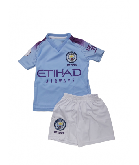 Παιδικό Σετ Ποδοσφαίρου Manchester City De Bruyne Γαλάζιο Μώβ-Λευκό 3083