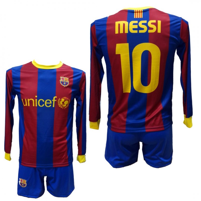 Παιδικό Σετ ποδοσφαίρου Barcelona Messi Retro Μπλε/Κόκκινο  / 1201-26