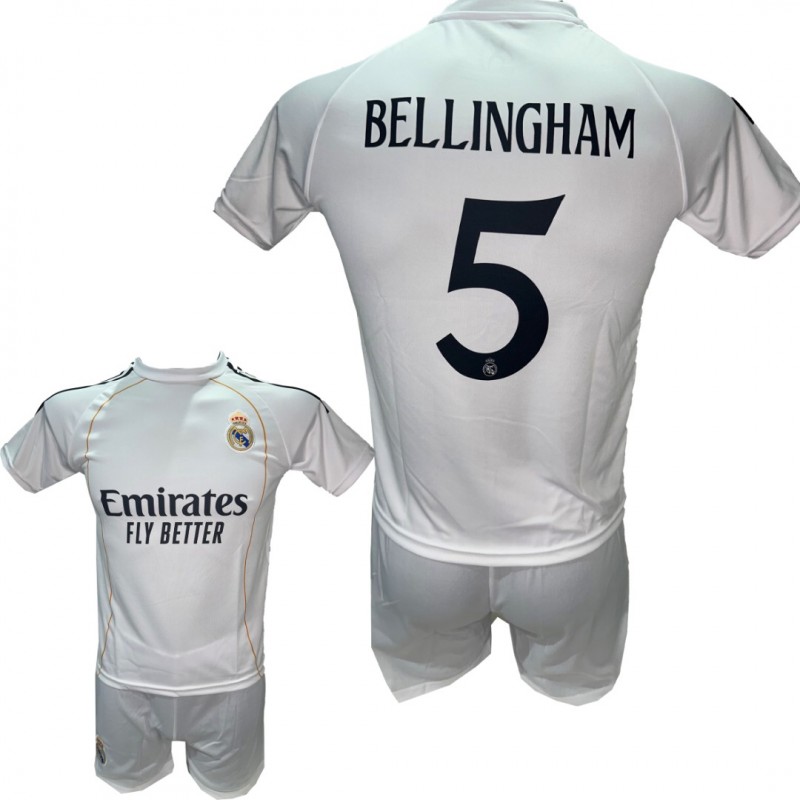 Παιδικό Σετ Ποδοσφαίρου Real Madrid Bellingham λευκό/λευκό 290825-14