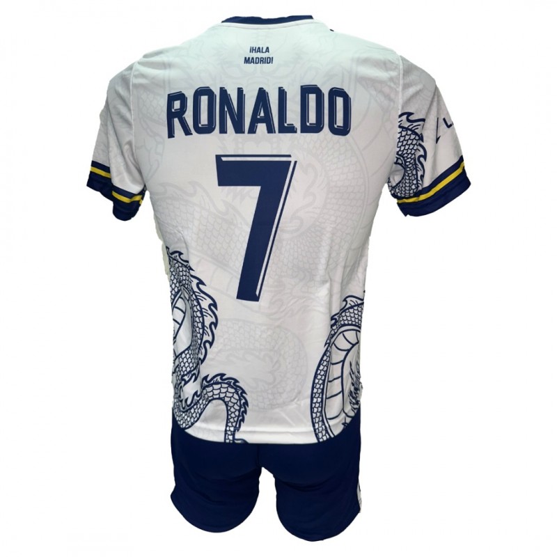 Παιδικό Σετ Ποδοσφαίρου Real Madrid Ronaldo Ασπρο/Μπλε Δράκος 290825-13