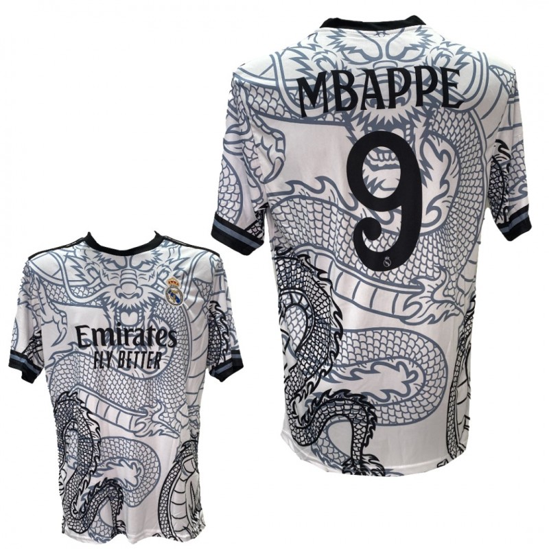 Ανδρική Εμφάνιση Ποδοσφαίρου Real Madrid Mbappe Ασπρη Δράκος 2211-34