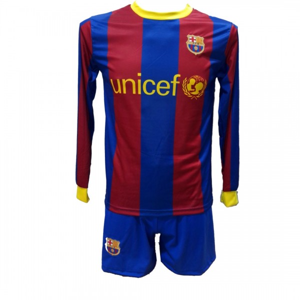 Παιδικό Σετ ποδοσφαίρου Barcelona Messi Retro Μπλε/Κόκκινο  / 1201-26