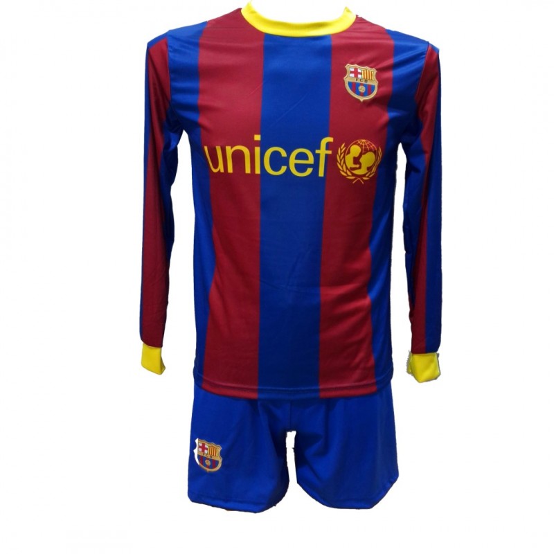 Παιδικό Σετ ποδοσφαίρου Barcelona Messi Retro Μπλε/Κόκκινο  / 1201-26