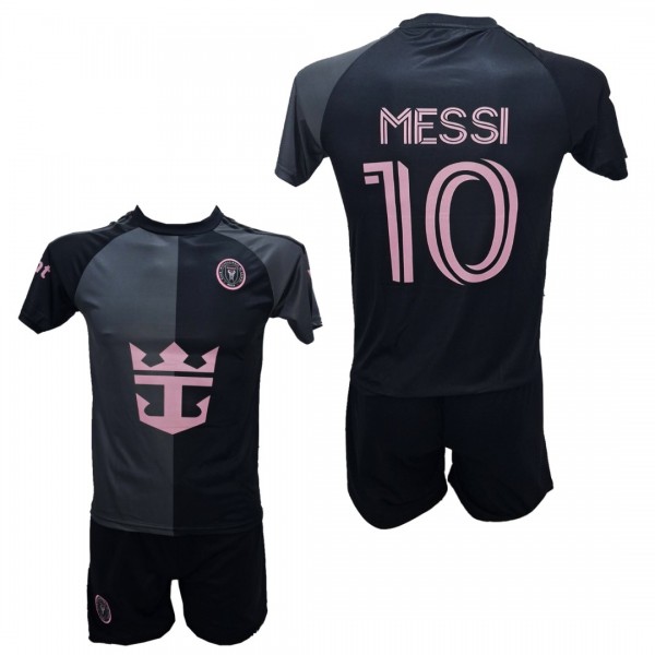 Παιδικό Σετ Ποδοσφαίρου Messi Inter Maiami Μαύρο/Ροζ 2026-02
