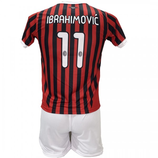 Παιδικό Σετ Ποδοσφαίρου Milan Ibrahimovic RETRO Κόκκινο/Μαύρο 2024-16