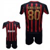 Παιδικό Σετ ποδοσφαίρου Milan Ronaldinho Retro Κόκκινο/Μαύρο 2026-0502