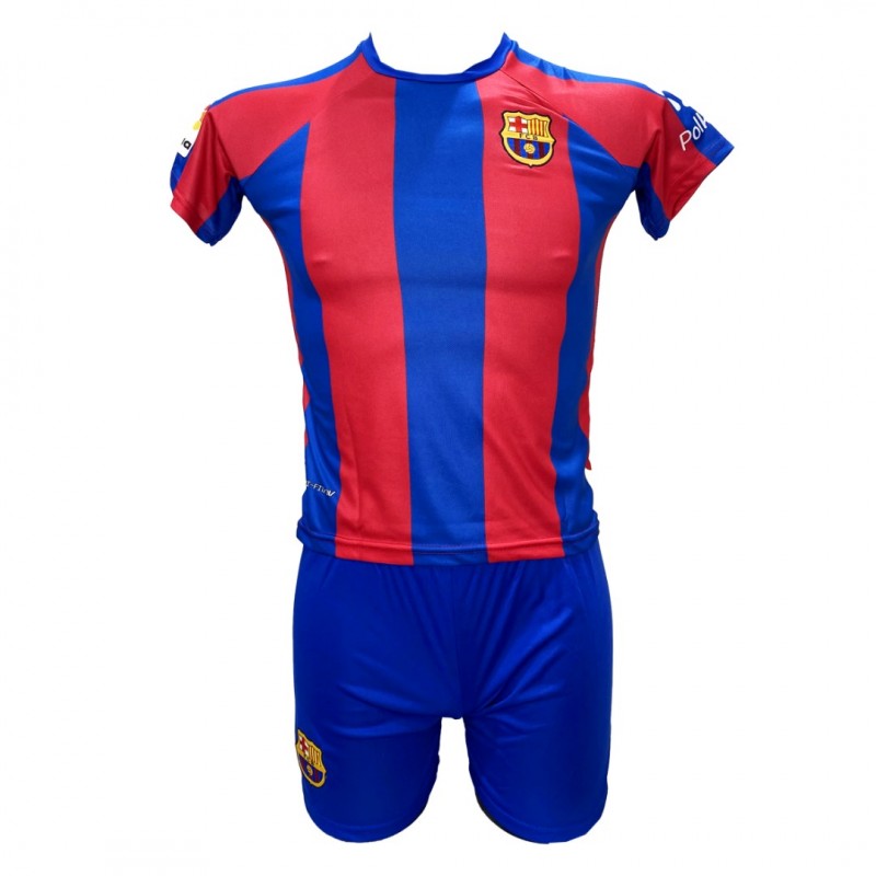 Παιδικό Σετ Ποδοσφαίρου Barcelona 2004/05 Messi Μπλε-Κόκκινη Ρίγα 2023-29