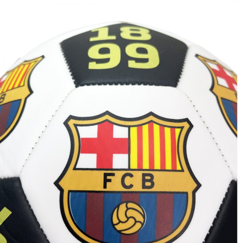 Μπάλα Ποδοσφαίρου Barcelona Μεγάλη Ασπρο/Μαύρο 2024-01