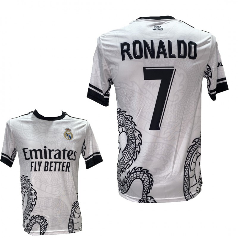 Ανδρική Εμφάνιση Ποδοσφαίρου Real Madrid Ronaldo Ασπρη Δράκος 2211-32