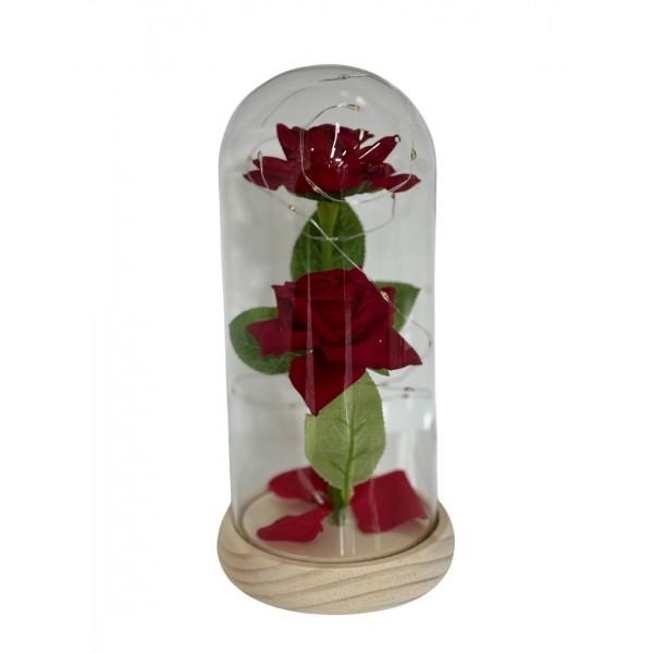 Glow Rose – Φωτιζόμενο Τριαντάφυλλο σε Γυαλί