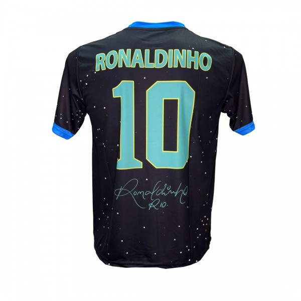 Ανδρική Εμφάνιση Ποδοσφαίρου Ronaldinho Εθνική Βραζιλίας Μαύρο/Μπλε SPECIAL EDITION 100524-03