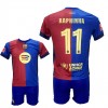 Παιδικό Σετ Ποδοσφαίρου Barcelona Raphinha Μπλε/Κόκκινο 24/25 2024-25