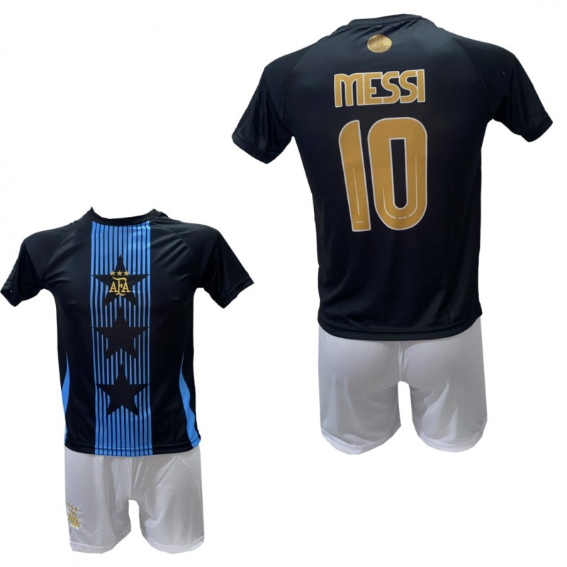 Παιδικό Σετ Ποδοσφαίρου Messi Argentina Γαλάζιο-Μαύρο 260825-04B
