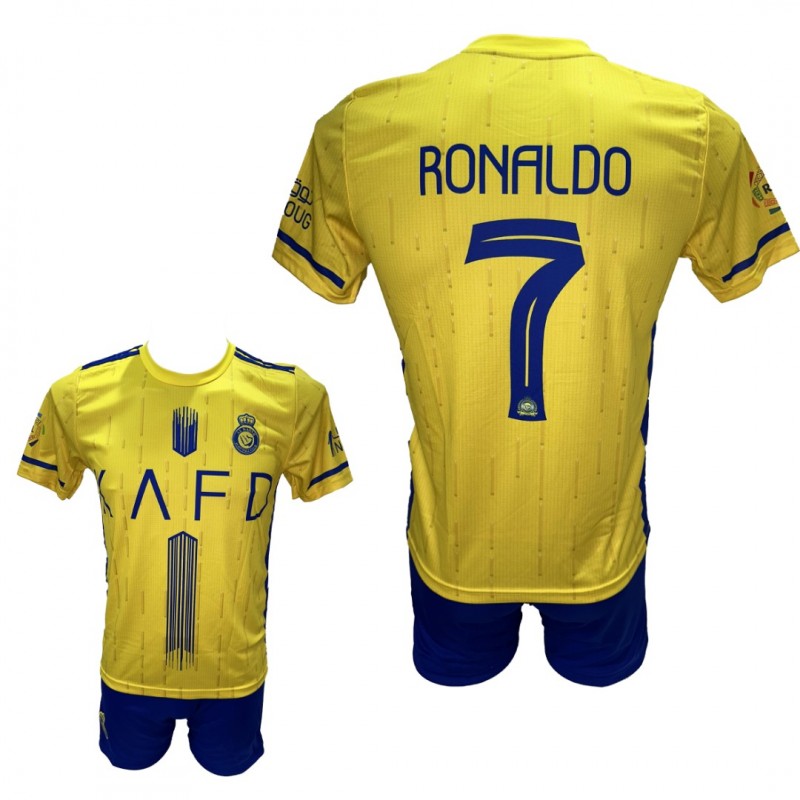 Παιδικό Σετ Ποδοσφαίρου Al Nassr Ronaldo Κίτρινο/Μπλε 290825-20