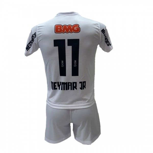 Παιδικό Σετ Ποδοσφαίρου Neymar SANTOS Άσπρη 1023-SAN3