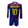 Παιδικό Σετ ποδοσφαίρου Barcelona Ronaldinho Μπλε/Κόκκινο / 2026-12