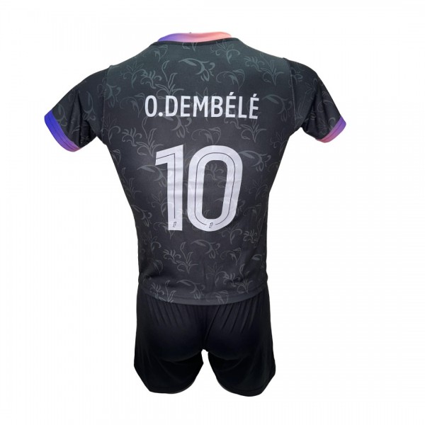 Παιδικό Σετ Ποδοσφαίρου PSG DEMBELE Μαύρο/Μαύρο 290825-31