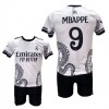 Παιδικό Σετ Ποδοσφαίρου Real Madrid Mbappe Ασπρο/Μαύρο/Δράκος 2211-17