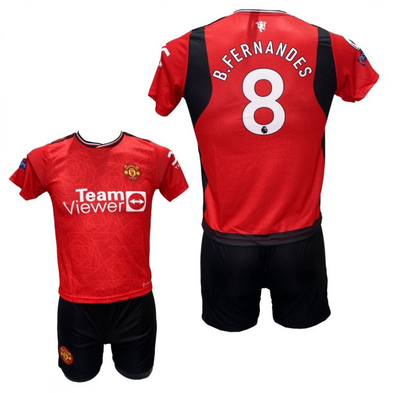 Παιδικό Σετ Ποδοσφαίρου Manchester United B.FERNANDES Κόκκινο/Μαύρο 7777-04