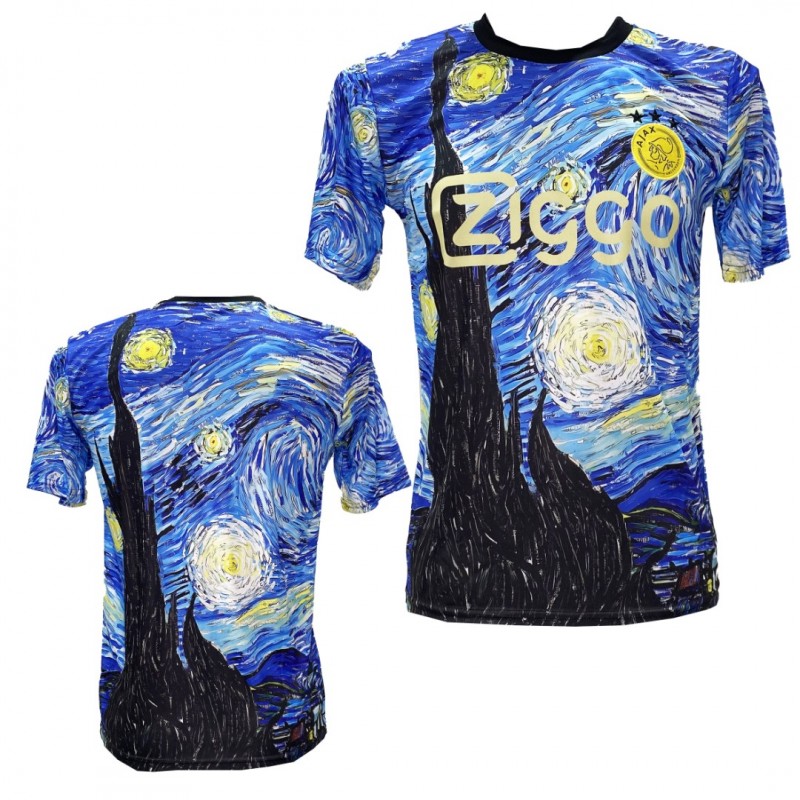 Ανδρική Εμφάνιση Ποδοσφαίρου Ajax Van Gogh Edition Μπλε/Μαύρο/Ασπρο 2525-VAN