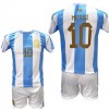 Παιδικό Σετ Ποδοσφαίρου Messi Argentina Γαλάζιο-Λευκό 24/25 9001-07