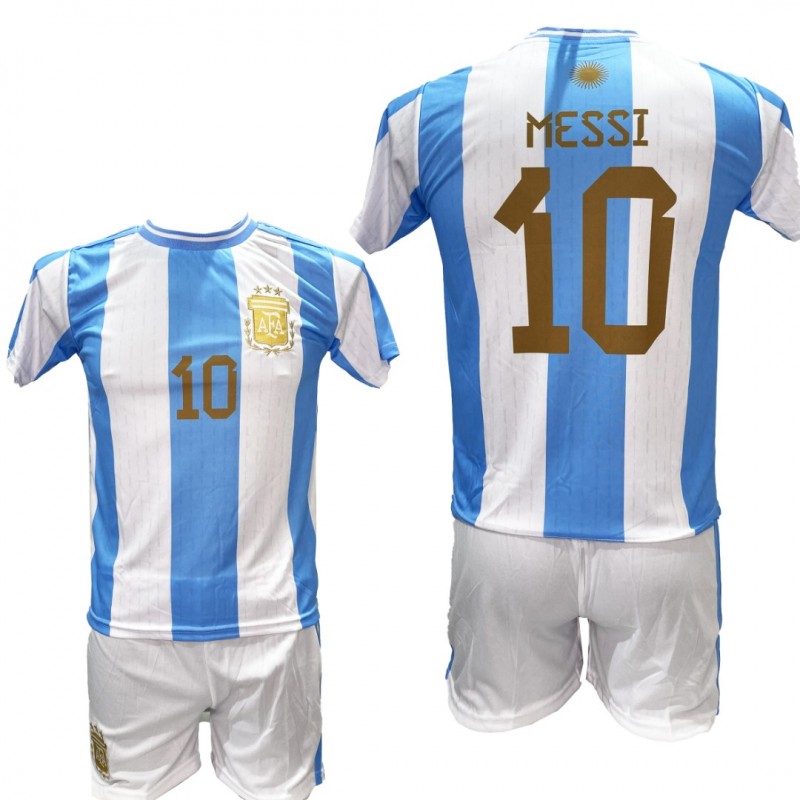 Παιδικό Σετ Ποδοσφαίρου Messi Argentina Γαλάζιο-Λευκό 24/25 9001-07