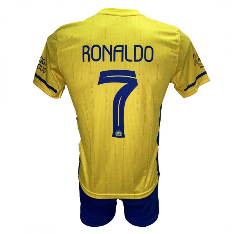 Παιδικό Σετ Ποδοσφαίρου Al Nassr Ronaldo Κίτρινο/Μπλε 290825-20