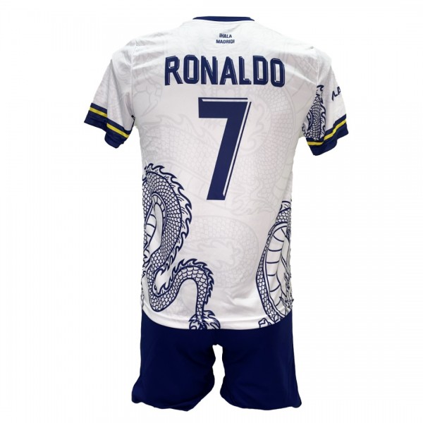 Παιδικό Σετ Ποδοσφαίρου Real Madrid Ronaldo Ασπρο/Μπλε Δράκος 2211-38