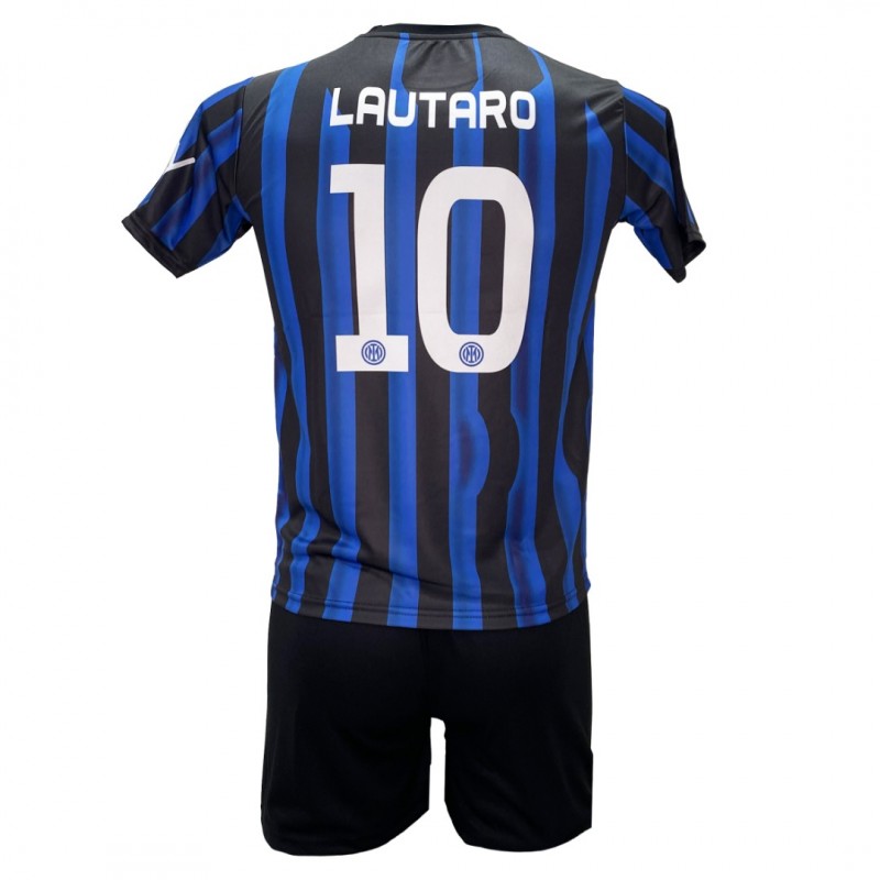Παιδικό Σετ Ποδοσφαίρου Inter Lautaro Μαύρο/Μπλε 202410-25