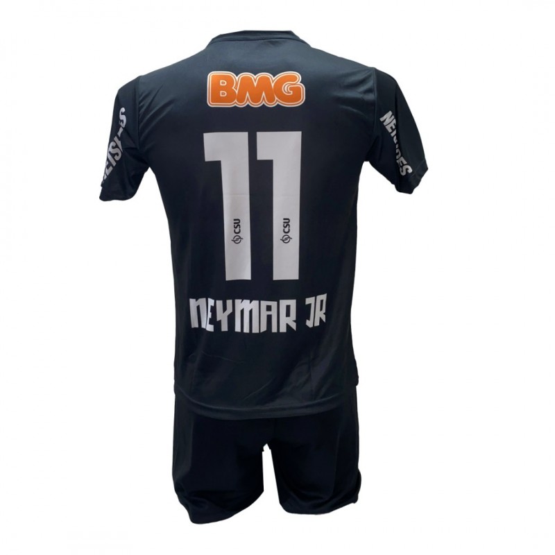 Παιδικό Σετ Ποδοσφαίρου Neymar SANTOS Μαύρη 1023-SAN2
