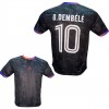 Ανδρική Εμφάνιση Ποδοσφαίρου PSG DEMBELE Μαύρο/ροζ-μωβ στο λαιμο και μανικια 270825-05