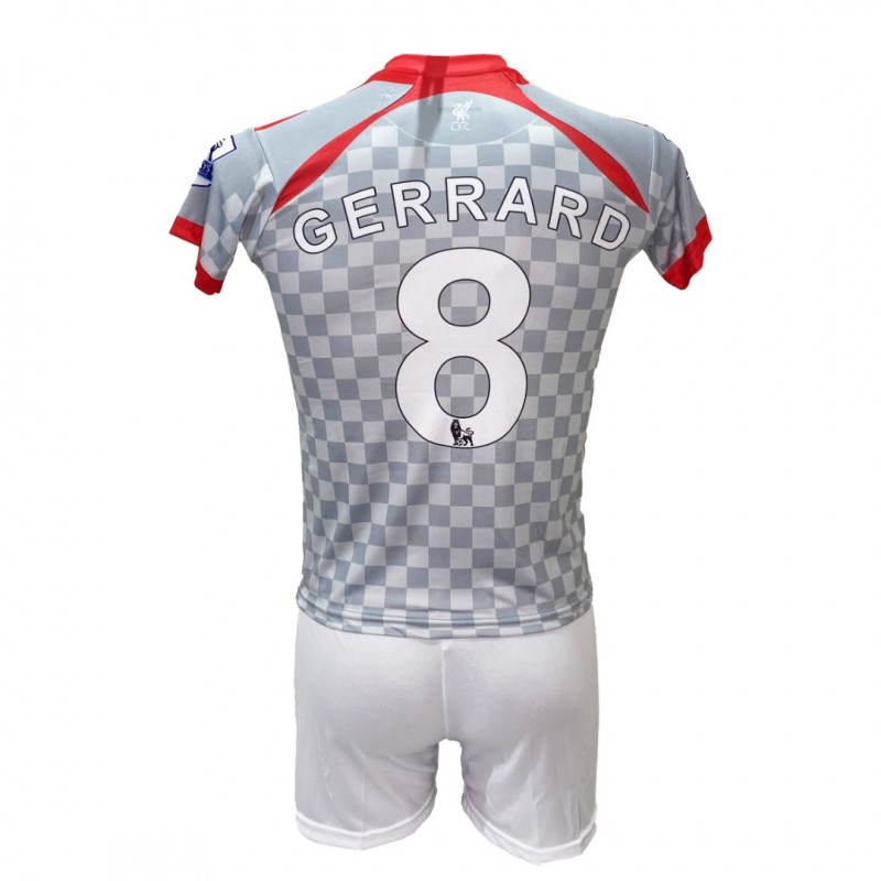 Παιδικό Σετ Ποδοσφαίρου Liverpool Gerrard Retro Ασπρο/Γκρι 1818-06