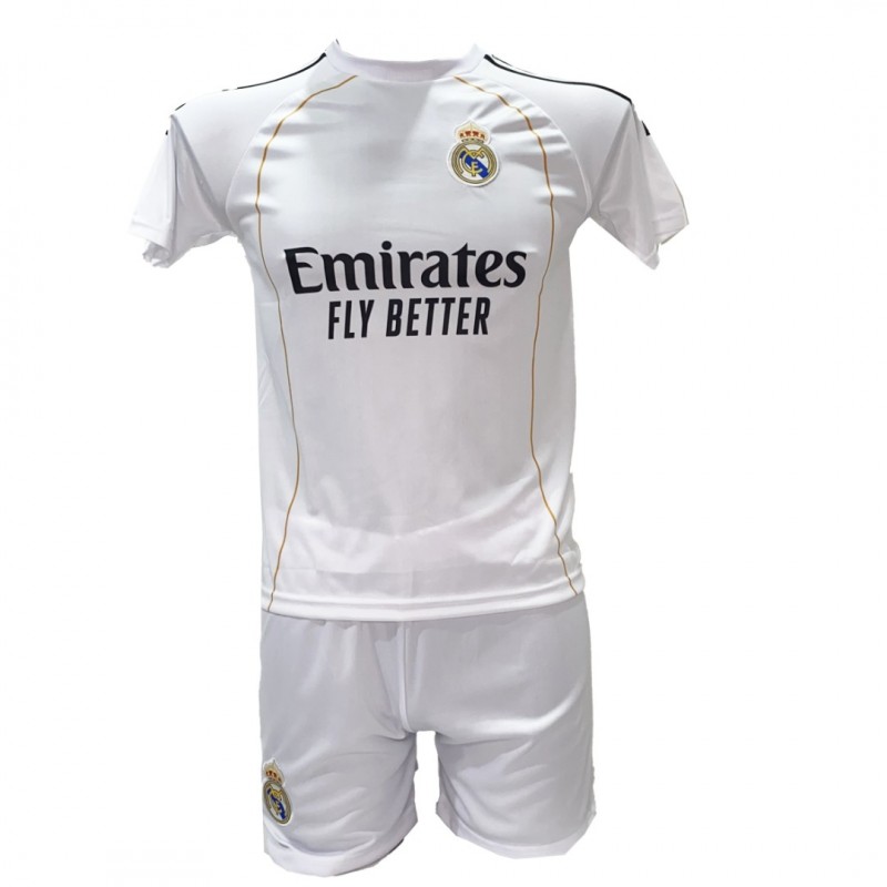 Παιδικό Σετ Ποδοσφαίρου Real Madrid Mbappe Ασπρη 2211-37