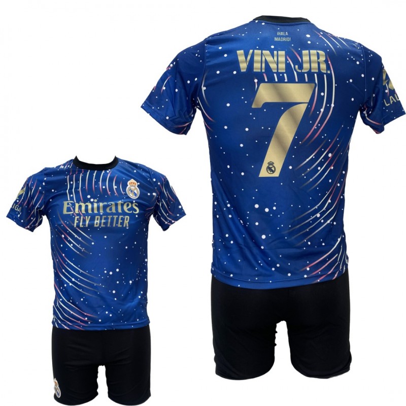 Παιδικό Σετ Ποδοσφαίρου Real Madrid VINI JR. Μπλε/Χρυσό SPECIAL EDITION 2211-35