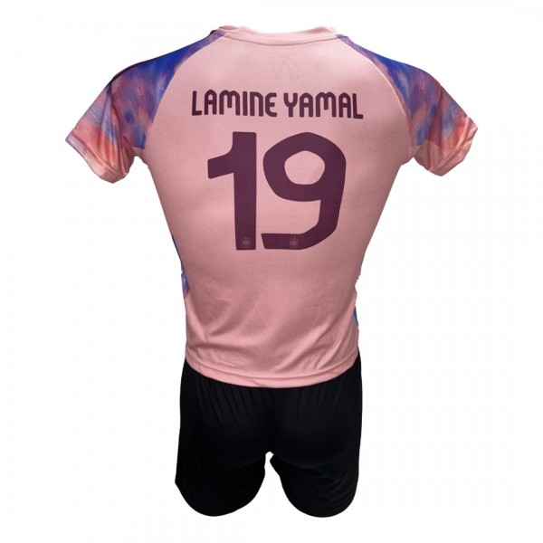 Παιδικό Σετ Ποδοσφαίρου Εθνική Ισπανίας Lamine Yamal Σομόν/Μπλε/Μαύρο Special Edition 290825-23