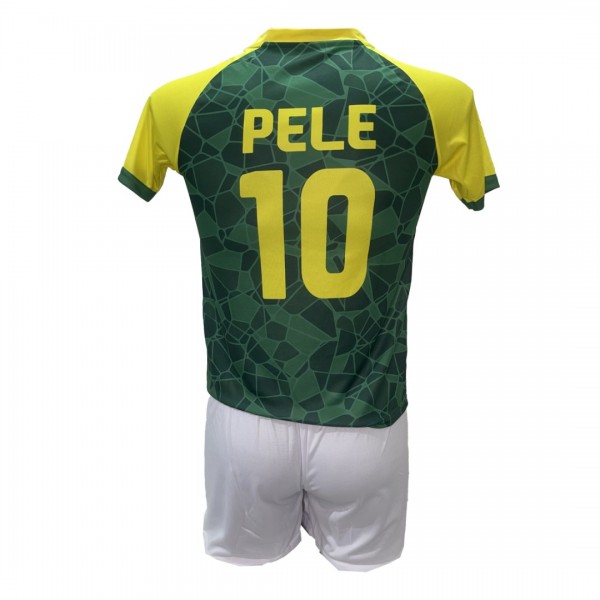 Παιδικό Σετ Ποδοσφαίρου Pele Εθνική Βραζιλίας Πράσινο/Κίτρινο 100510-01
