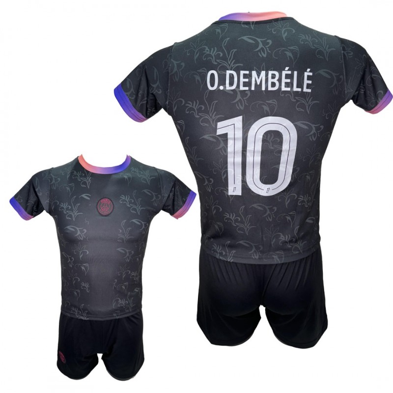 Παιδικό Σετ Ποδοσφαίρου PSG DEMBELE Μαύρο/Μαύρο 290825-31