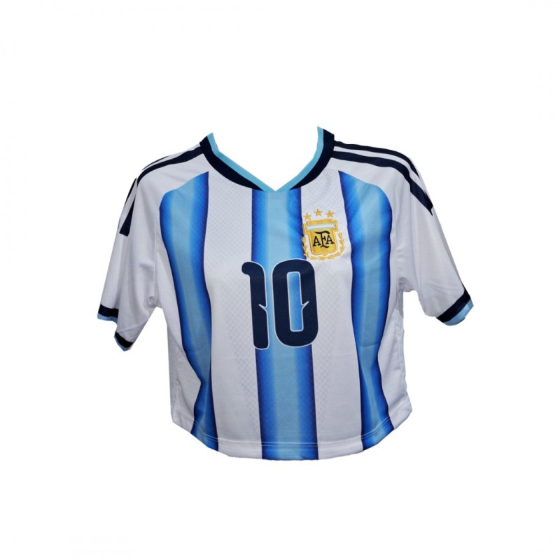 Γυναικεία Εμφάνιση Ποδοσφαίρου Messi Argentina Γαλάζιο-Λευκό 1010-01